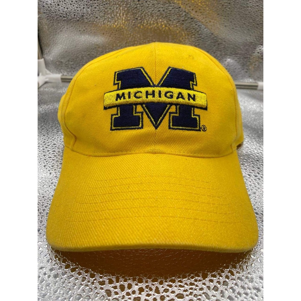 Headwear Michigan Wolverines Hat Mens OSFA Yellow Adjustable NCAA Baseball Cap